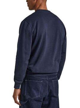 Sweat Pepe Jeans Westend Azul Azul Marinho Homem