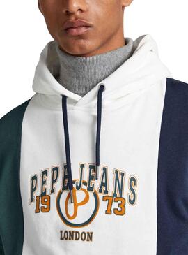 Sweat Pepe Jeans Menos Branco para Homem