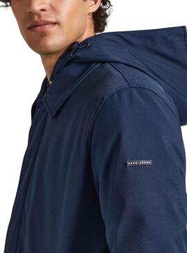 Chubasquero Pepe Jeans Broderick Azul Marinho Homem