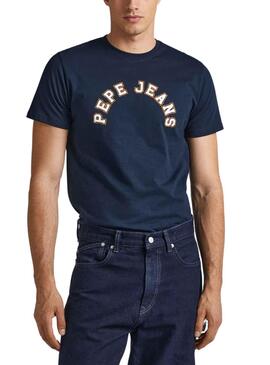 T-Shirt Pepe Jeans Westend Azul Azul Marinho Homem