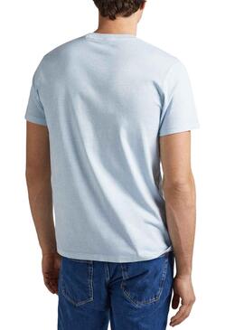 T-Shirt Pepe Jeans Kerman Azul para Homem
