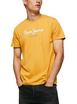 T-Shirt Pepe Jeans Eggo Amarelo para Homem