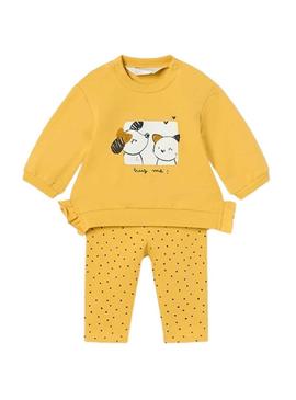 Set Mayoral Leggings 4 Peças Branco Bebê