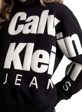 Sweat Calvin Klein Blown Up Preto para Menina