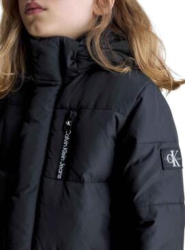 Casaca Calvin Klein Essential Puffer Preto Menino