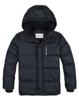 Casaca Calvin Klein Essential Puffer Preto Menino