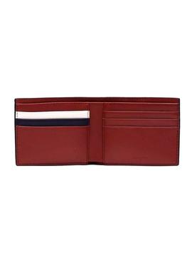 Carteira de couro marinho Lacoste para Homem