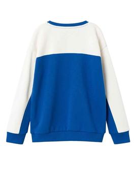 Sweat Name It Lennart Color Block Azul Menino