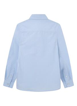 Camisa Pepe Jeans Divoll Oxford Azul para Menino