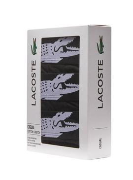 Pack 3 Cuecas Lacoste Boxers Preto Homem