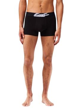 Pack 3 Cuecas Lacoste Boxers Preto Homem