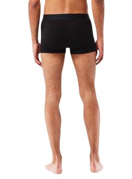 Pack 3 Cuecas Lacoste Boxers Preto Homem