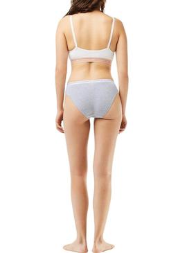 Pack 3 Calcinha Lacoste Culotte Cinza para Mulher