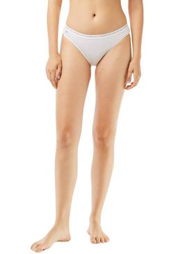 Pack 3 Calcinha Lacoste Culotte Cinza para Mulher