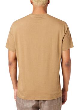 T-Shirt Lacoste Logo Tee Marrom Homem Mulher