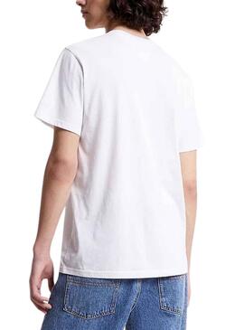 T-Shirt Tommy Jeans Entry Concerto Branco Homem