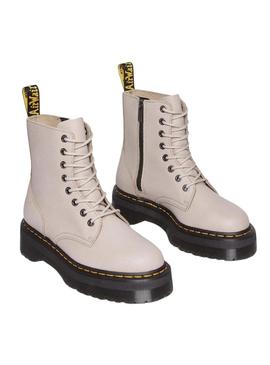 Botas Dr Martens Jadon III Vintage Bege Mulher