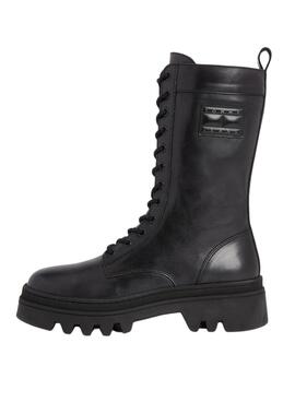 Botas Tommy Hilfiger Renda Moda Up Preto Mulher