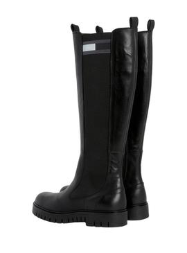 Botas Tommy Hilfiger High Eixo Preto para Mulher