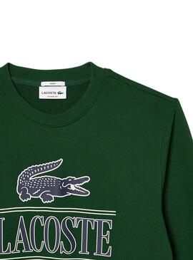 Sweat Lacoste Bandera 3D Verde Homem Mulher