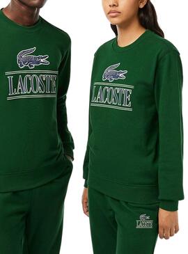 Sweat Lacoste Bandera 3D Verde Homem Mulher