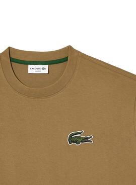 T-Shirt Lacoste Loose Fit Eco Marrom Homem Mulher