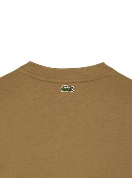 T-Shirt Lacoste Loose Fit Eco Marrom Homem Mulher