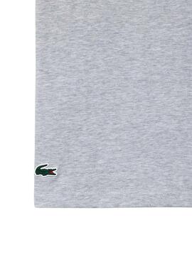 T-Shirt Lacoste Secagem Rápida Cinza Homem