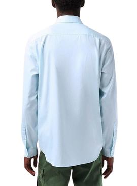 Camisa Lacoste Casual Panorama Azul para Homem