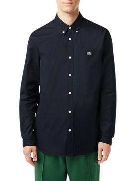 Camisa Lacoste Casual Regular fit Azul Marinho Homem