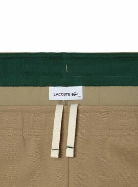 Calças Lacoste Deporte Jogger Marrom Mulher