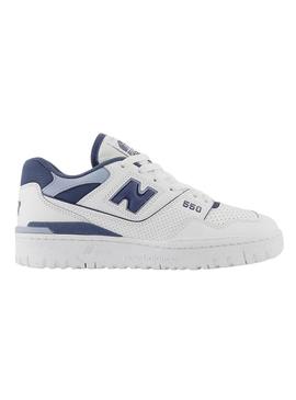 Sapatilhas New Balance BB550 Branco Azul Mulher