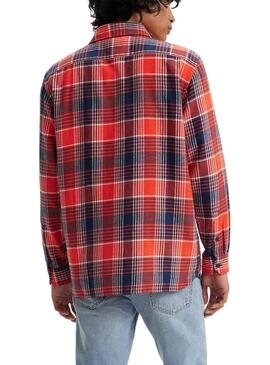 Camisa Levis Jackson Worker Vermelho para Homem