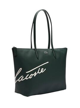 Bolsa Lacoste Shopping Bag Firma Verde Mulher