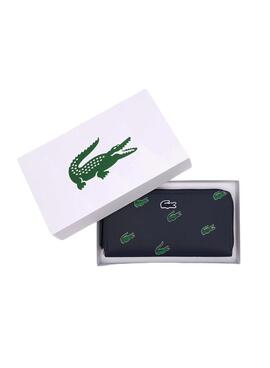 Carteira Lacoste Zip Wallet Azul Marinho para Mulher