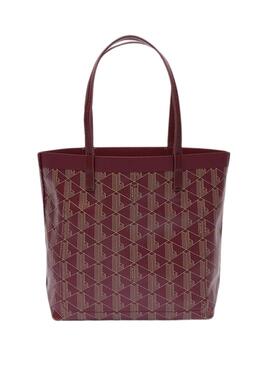 Bolsa Lacoste Zely Shopping Bag Bordeaux Mulher