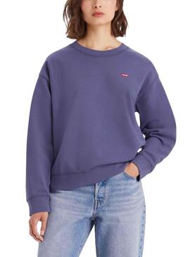 Sweat Levis Morado Padrão para Mulher