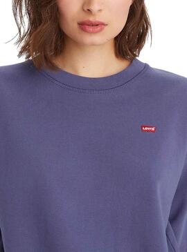 Sweat Levis Morado Padrão para Mulher