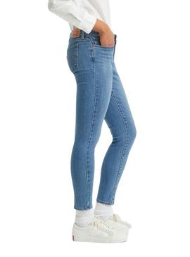 Calças Levis 711 Skinny New Azul para Mulher