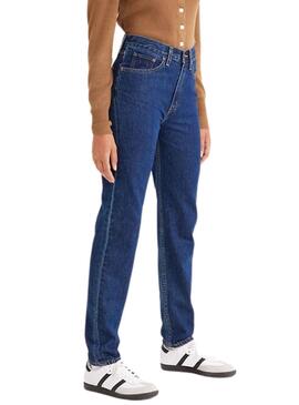 Calças Jeans Levis 80S Mom Jeans Azul Mulher