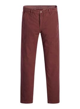 Calças Chino Levis Slim Bordeaux para Homem