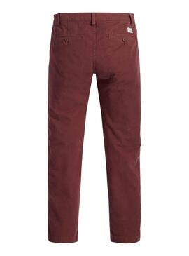 Calças Chino Levis Slim Bordeaux para Homem