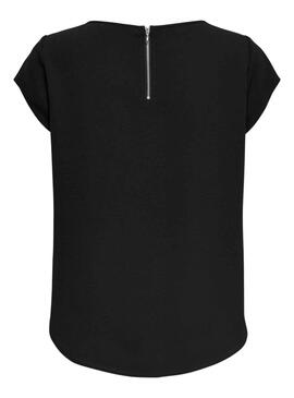 T-Shirt Only Vic Solid Preto para Mulher