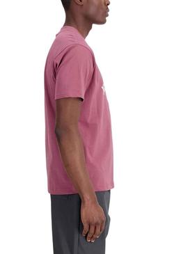 T-Shirt New Balance Essvartee Rosa para Homem
