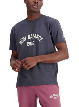 T-Shirt New Balance Essvartee Cinza para Homem