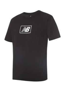 T-Shirt New Balance Essentials Logo Preto Homem