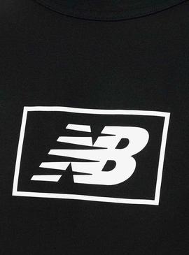 T-Shirt New Balance Essentials Logo Preto Homem