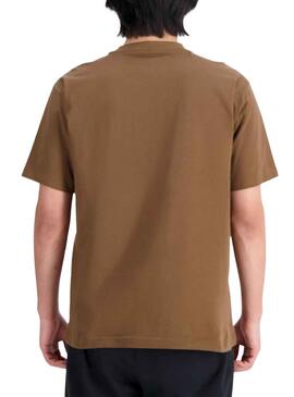 T-Shirt New Balance Stacked Marrom Homem