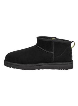 Botas UGG Classic Ultra Mini Zip Preto para Mulher