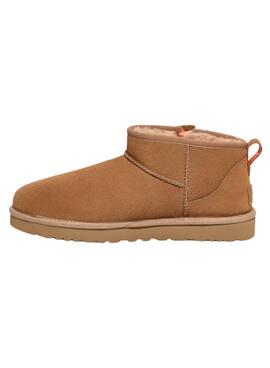 Botas UGG Classic Ultra Mini Zip Marrom Mulher